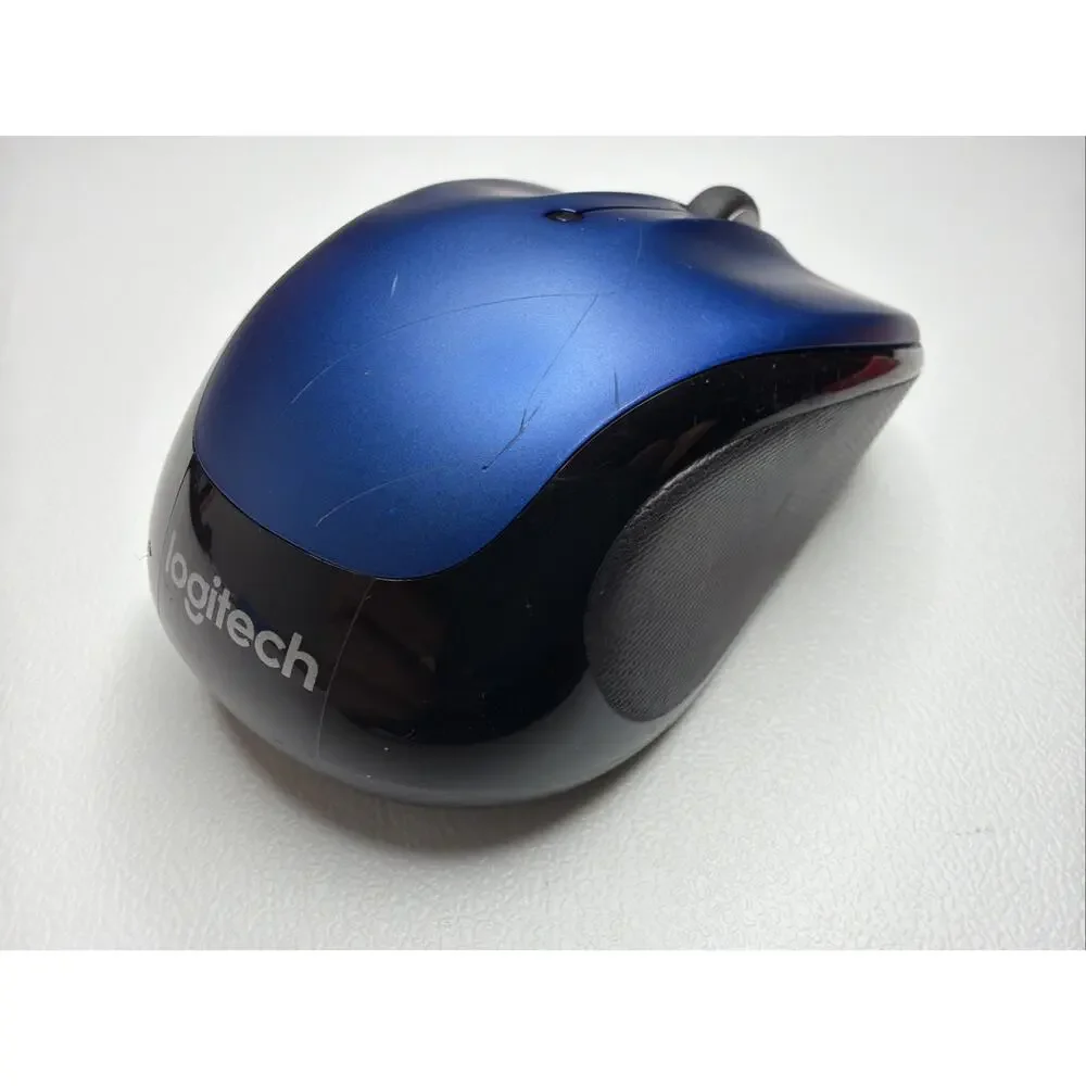 Logitech M325S Ambidextrous Blue Wireless Optical Mouse 2.4 GHz USB Receiver